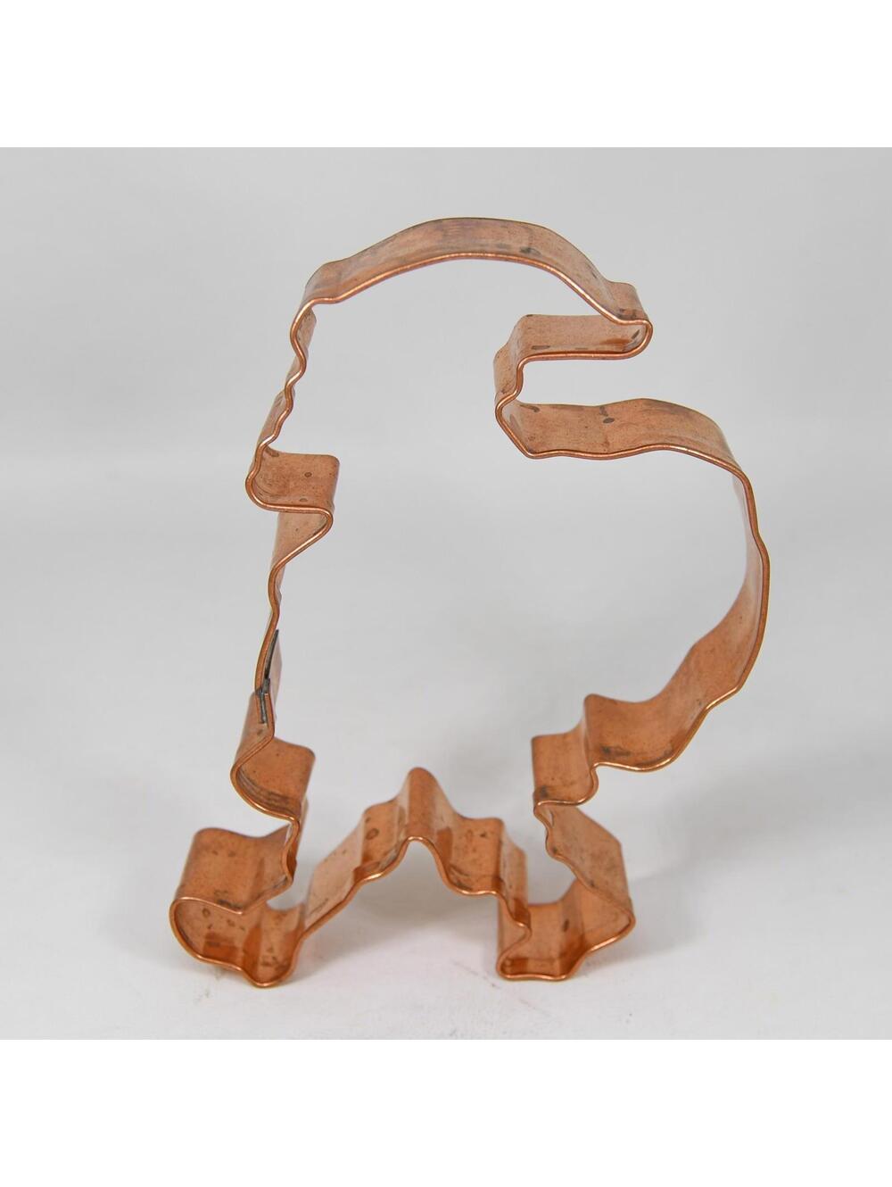 Old River Road Copper Cookie Cutter Santa with Sack 6” Large Christmas Holiday L